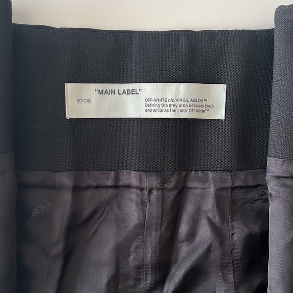 Off-White High-Rise Wool Pencil Skirt Formal Streetwear, US 6 - Picture 3 of 16